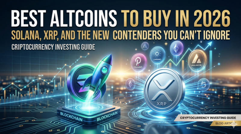 Best Altcoins to Buy in 2026 Solana, XRP, and the New Contenders You Can't Ignore